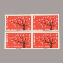 1962 EUROPA CEPT DÖRTLÜ BLOK