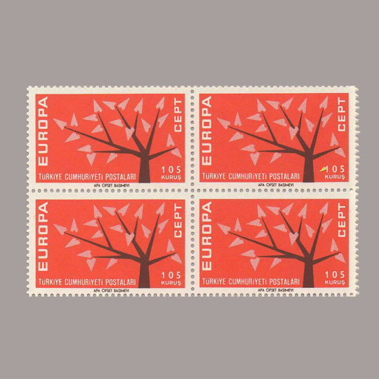 1962 EUROPA CEPT DÖRTLÜ BLOK