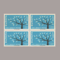 1962 EUROPA CEPT DÖRTLÜ BLOK