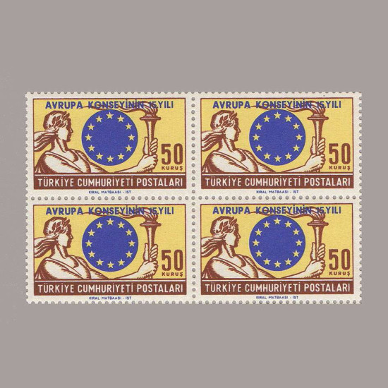 1964 AVRUPA KONSEYİ'nin 15.YILI DÖRTLÜ BLOK