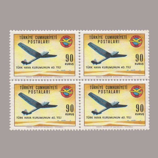 1965 TÜRK HAVA KURUMUNUN 40.YILI DÖRTLÜ BLOK