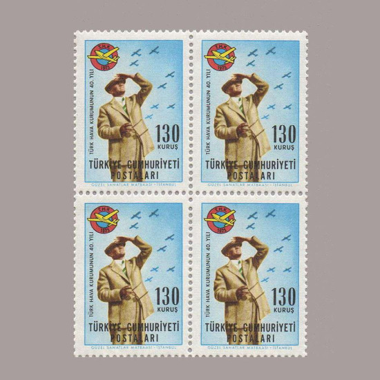 1965 TÜRK HAVA KURUMUNUN 40.YILI DÖRTLÜ BLOK