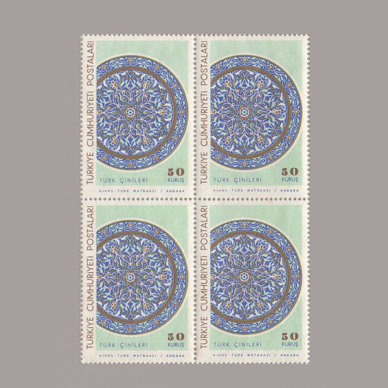 1966 TÜRK ÇİNİLERİ DÖRTLÜ BLOK