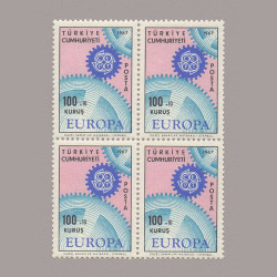 1967 EUROPA CEPT DÖRTLÜ BLOK