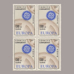 1967 EUROPA CEPT DÖRTLÜ BLOK