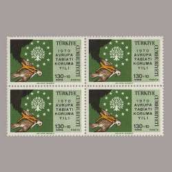 1970 AVRUPA TABİATI KORUMA YILI DÖRTLÜ BLOK
