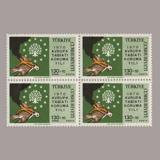 1970 AVRUPA TABİATI KORUMA YILI DÖRTLÜ BLOK
