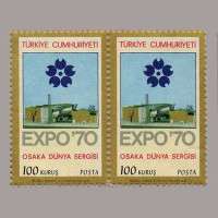 1970 "EXPO 70" OSAKA DÜNYA SERGİSİ İKİLİ BLOK