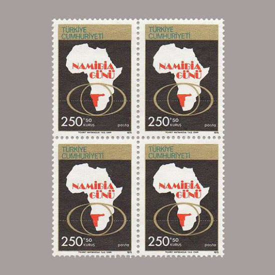 1975 NAMİBİA GÜNÜ DÖRTLÜ BLOK