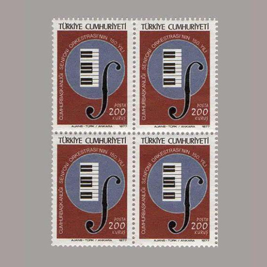 1977 CUMHURBAŞKANLIĞI SENFONİ ORKESTRASI 150.YILI DÖRTLÜ BLOK
