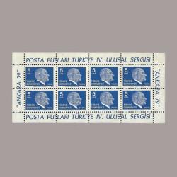 1979 POSTA PULLARI IV. ULUSAL POSTA SERGİSİ ÖZEL BLOĞU