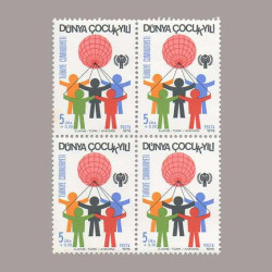 1979 DÜNYA ÇOCUK YILI DÖRTLÜ BLOK