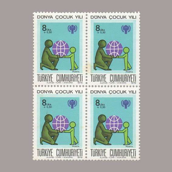 1979 DÜNYA ÇOCUK YILI DÖRTLÜ BLOK