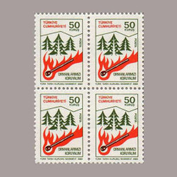 1980 ORMAN KONULU SÜREKLİ SERİ DÖRTLÜ BLOK