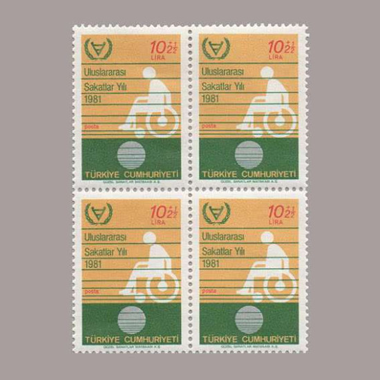 1981 ULUSLARARASI ENGELLİLER YILI DÖRTLÜ BLOK