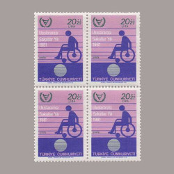 1981 ULUSLARARASI ENGELLİLER YILI DÖRTLÜ BLOK