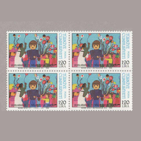 1986 23 NİSAN ÇOCUK BAYRAMI DÖRTLÜ BLOK