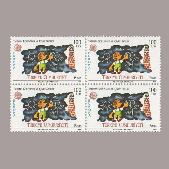 1986 EUROPA CEPT DÖRTLÜ BLOK