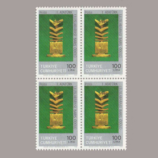 1986 1.ATATÜRK BARIŞ ÖDÜLÜ DÖRTLÜ BLOK