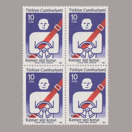 1987 TRAFİK KONULU SÜREKLİ SERİ DÖRTLÜ BLOK