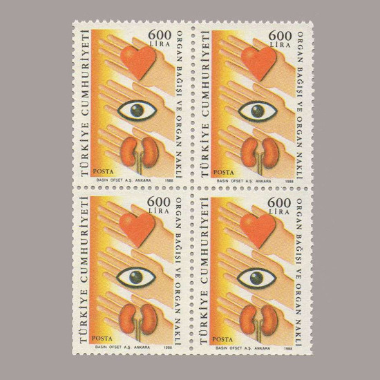 1988 SAĞLIK KONULU SÜREKLİ SERİ DÖRTLÜ BLOK
