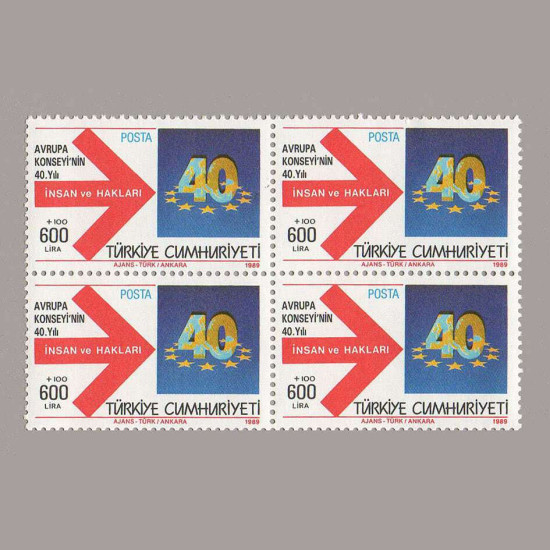 1989 AVRUPA KONSEYİ'nin 40.yılı DÖRTLÜ BLOK