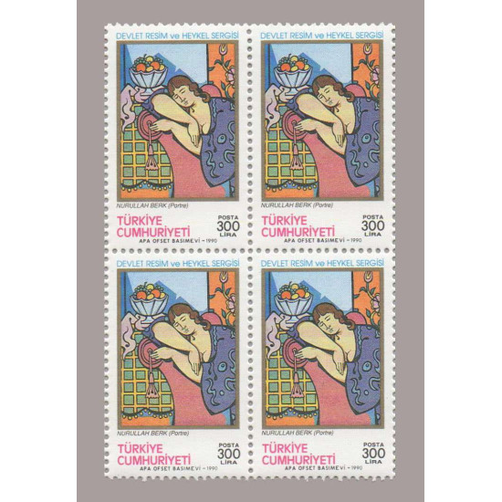 1990 DEVLET RESİM VE HEYKEL SERGİSİ DÖRTLÜ BLOK