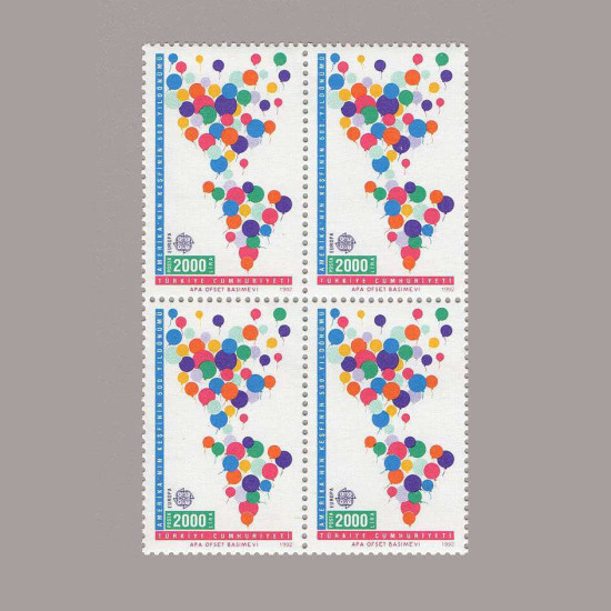 1992 EUROPA CEPT DÖRTLÜ BLOK