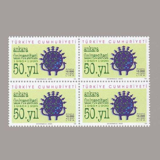 1996 ANKARA ÜNİVESİTESİNİN 50.YILI DÖRTLÜ  BLOK