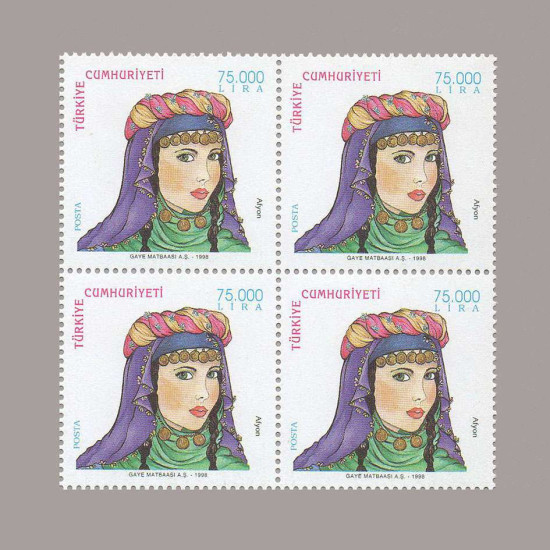 1998 TÜRK KADIN BAŞLIKLARI DÖRTLÜ BLOK