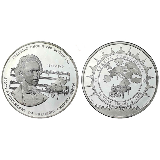2009 FREDERIC CHOPIN HATIRA PARASI GÜMÜŞ