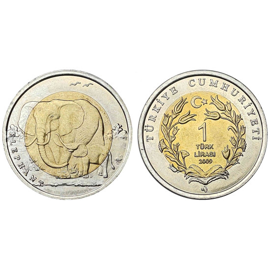 2009 FİL HATIRA PARASI BİMETAL