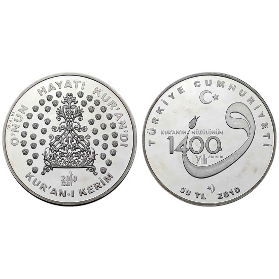 2010 KUR'AN'NIN  NÜZÜLÜNÜN 1400.YILI GÜMÜŞ