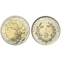 2012 KIZIL GEYİK HATIRA PARASI BİMETAL