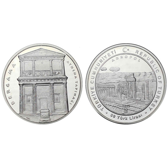 2012 BERGAMA ANTİK KENTİ HATIRA PARASI GÜMÜŞ