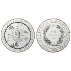 2013 PİRİ REİS DÜNYA HARİTASI 500.YIL GÜMÜŞ