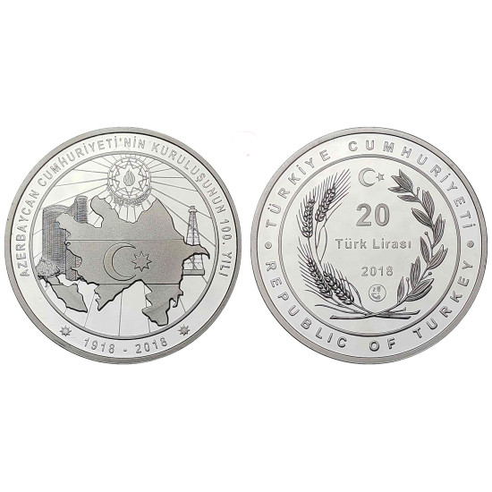 2018 AZERBAYCAN'NIN KURULUŞUNUN 100.YILI GÜMÜŞ