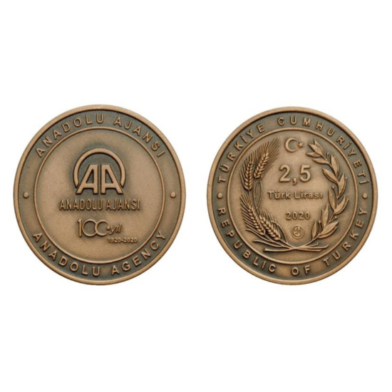 2020 ANADOLU AJANSININ KURULUŞUNUN 100.YILI BRONZ
