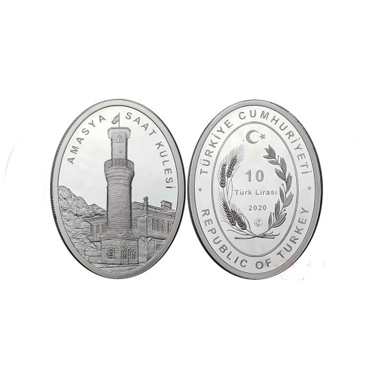 2020 AMASYA SAAT KULESİ HATIRA PARASI GÜMÜŞ