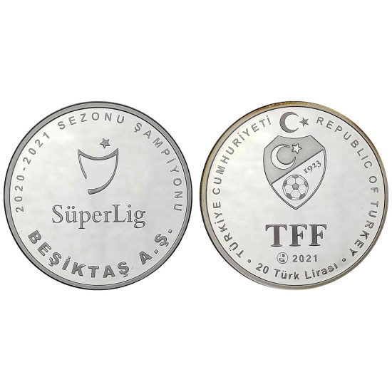 2021 BEŞİKTAŞ 16.ŞAMPİYONLUK HATIRA PARASI GÜMÜŞ