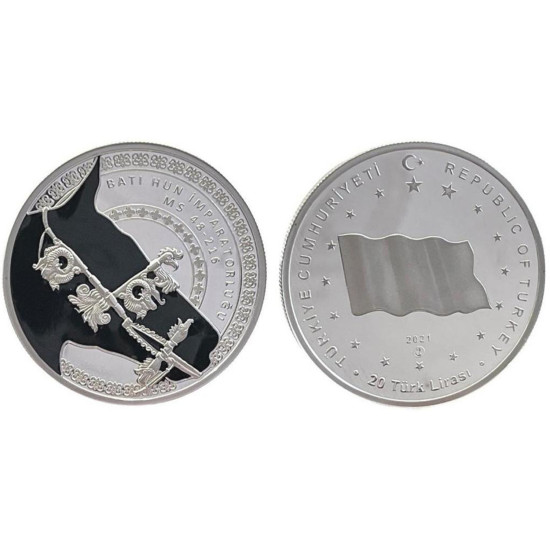 2021 BATI HUN DEVLETİ HATIRA PARASI GÜMÜŞ