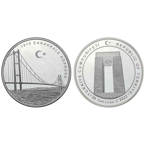 2022 YILI ÇANAKKALE KÖPRÜSÜ AÇILIŞI HATIRA GÜMÜŞ