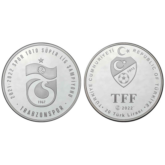 2022 YILI TRABZONSPOR SÜPER LİG ŞAMPİYONLUĞU  HATIRA GÜMÜŞ