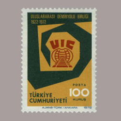 1972 ULUSLARARASI DEMİRYOLU BİRLİĞİNİN 50.YILI