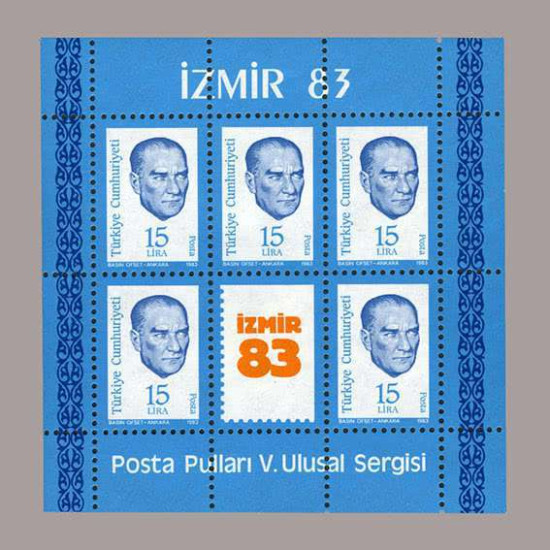 1983 POSTA PULLARI V.ULUSAL SERGİSİ BLOĞU