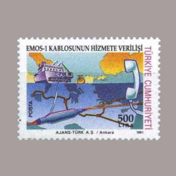 1991 EMOS-1 KABLOSUNUN HİZMETE GİRİŞİ