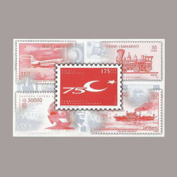 1998 CUMHURİYET'in  KURULUŞUNUN 75.YILI HATIRA BLOKU I